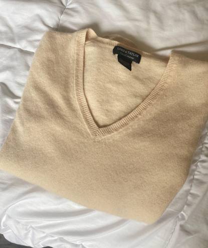 Lord and Taylor Baby Pink Cashmere Sweater