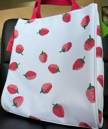 Kate Spade  strawberry lunch tote bag