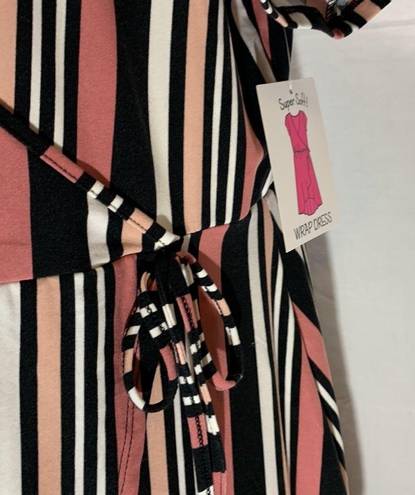 Bobbie & Brooks Bobbie Brooks Plus Size Striped Wrap Dress Size 2X NWT