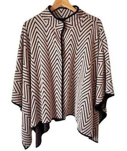 Chico's  Travelers Collection Chevron Jacquard Cape