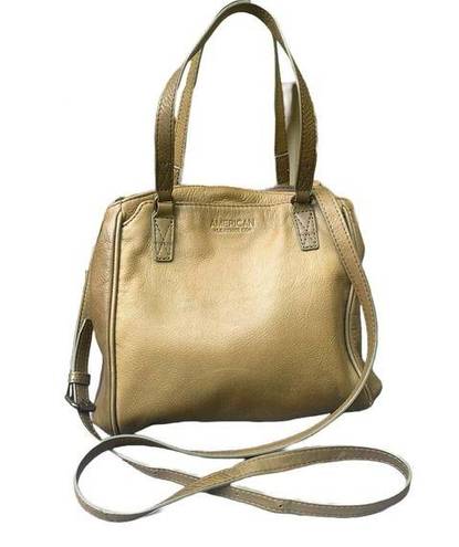 Krass&co American Leather  Purse Tan Crossbody Satchel Tote