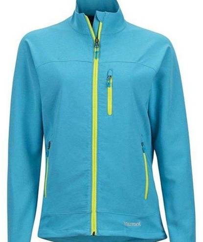 Marmot Womens Tempo M3 Soft Shell Lightweight Jacket Coat Sea Blue Large NWT