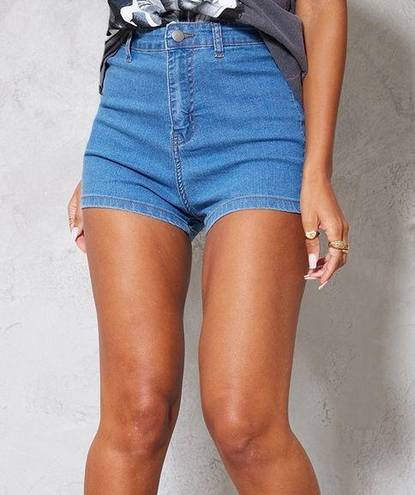 Pretty Little Thing NWT pretty little things disco fit shorts denim size 6
