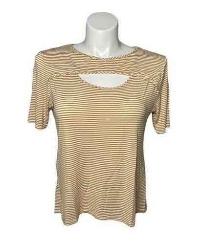 Kim And Cami  Short Sleeve Cut-out Detail T-Shirt Top Size XL