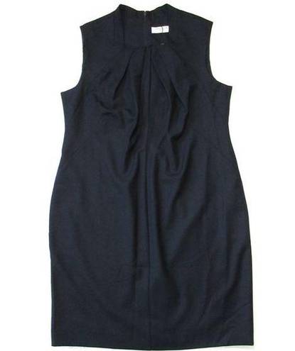 MM.LaFleur NWT  Lucinda 2.0 in Ink Sharkskin Stretch Wool Sheath Dress +1 $325