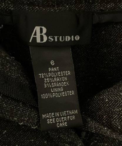 AB Studio Vintage Women’s  Black Tweed pants size 6