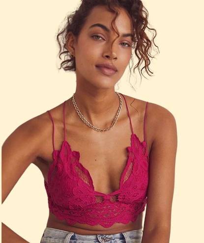 Free People , Adela, Bralette, Burgundy Size Med