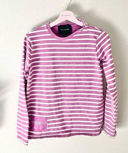 Marc Jacobs  The Striped T-Shirt in Cyclamen Pink Multi in Size XS