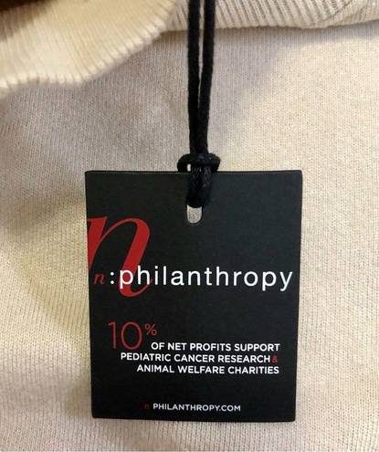 n:philanthropy NWT  Daze Cozy Soft Sweatshirt in Almond size M Oatmeal Tan Beige