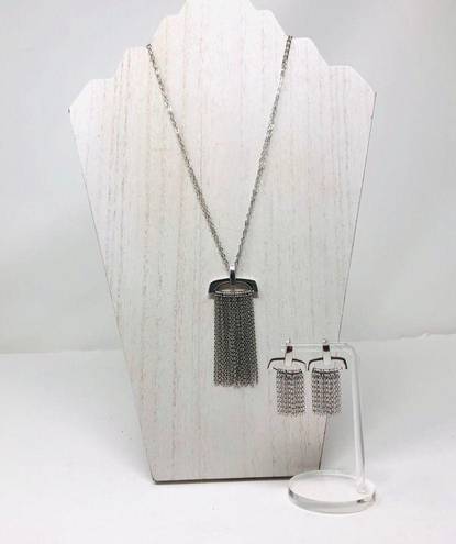 Elle  Collection Sterling silver fringe set, NWOT