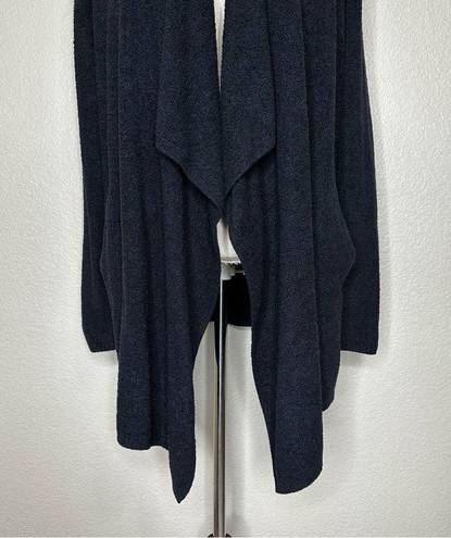 Barefoot Dreams  Cozychic Lite Black Open Front Cardigan