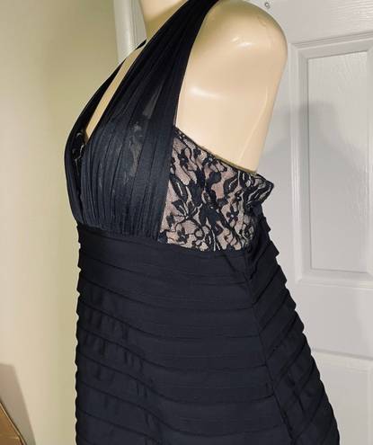 Scarlett NITE Black  Lace V-Neck  Dress Size 14