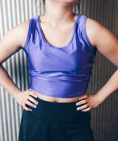 Vintage crop tank top Purple