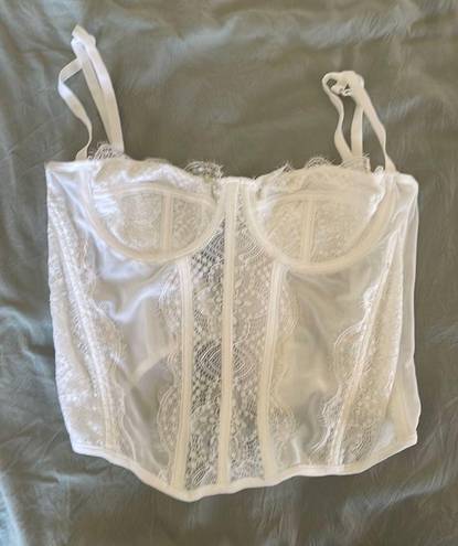 White Corset Top Size M