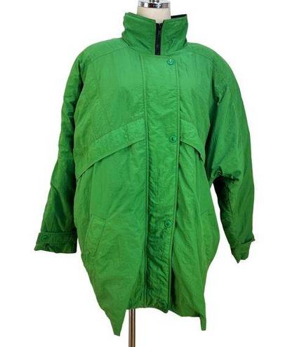 London Fog Vintage 80s Down Ski Coat  Kelly Green