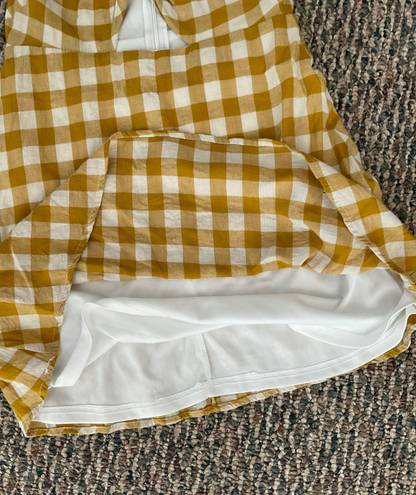 Reverse Yellow Gingham Dress