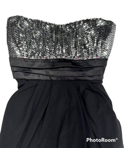 Deb store Deb Strapless Sequined Mini Dress (S)