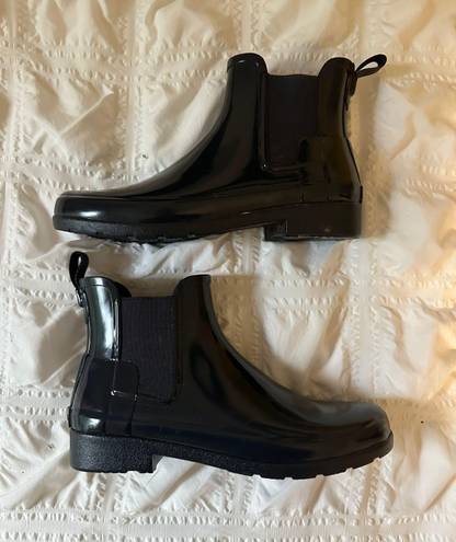 Hunter Navy Short Rain Boots