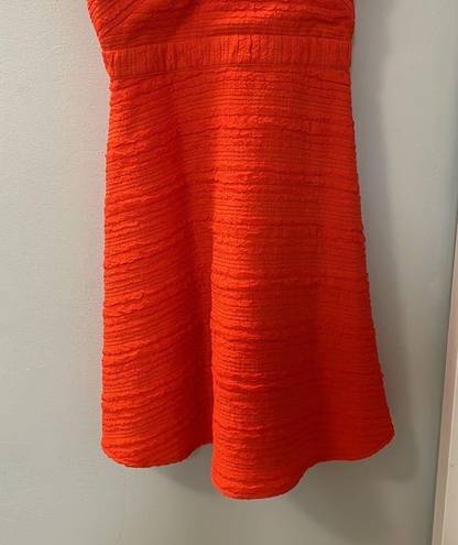 Sugar Lips  textured orange halterneck sun dress