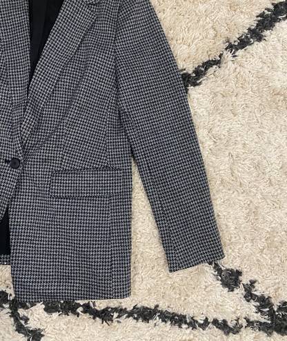 Loft Houndstooth Long Modern Blazer