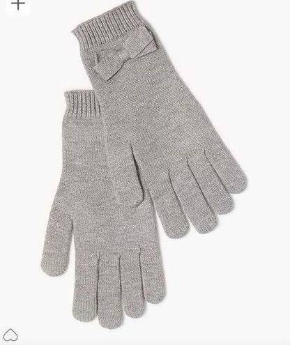 J.Crew  Factory Bow tech gloves Grey OS NWT