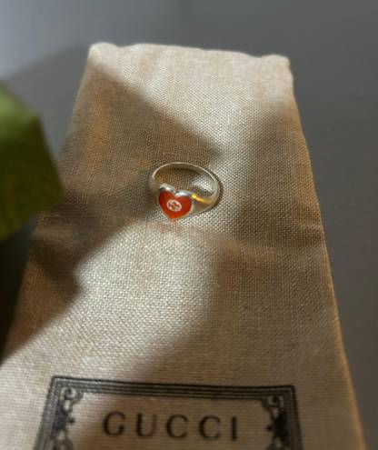 Gucci Red Heart  Ring