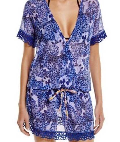 Maaji  Butterfly Semi-sheer Tunic Cover Up.