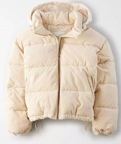 American Eagle Outfitters Puffer Jacket Tan Size XL