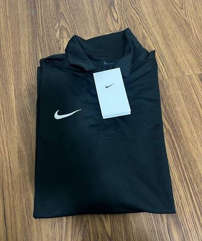 Nike NWT  Black Dry Franchise Football Polo Shirt Size Medium