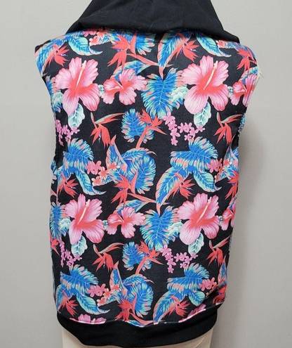 Nba  Chicago Bulls floral sleeveless hoodie size large