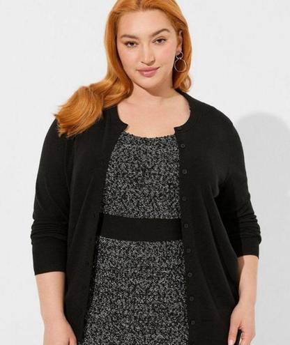 Torrid Women's  Cardigan Button-Front Classic black Sweater size large/xlarge