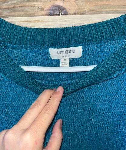 Umgee Blue Chunky Knit Sweater