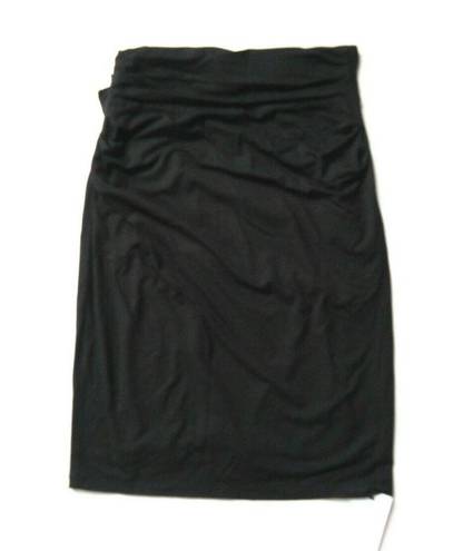 MM.LaFleur NWT  Soho Pencil in Black Ruched Stretch Jersey Pull-on Skirt +1 $140