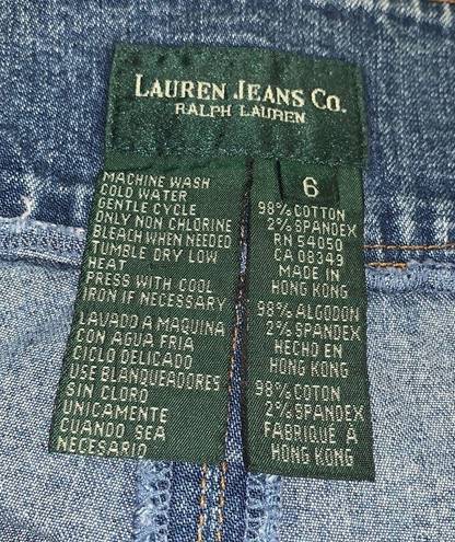 Krass&co Vintage Lauren Jeans  by Ralph Lauren Y2K Jean Skirt Sz 6