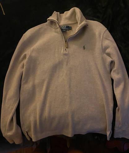 Ralph Lauren Quarter Zip Tan