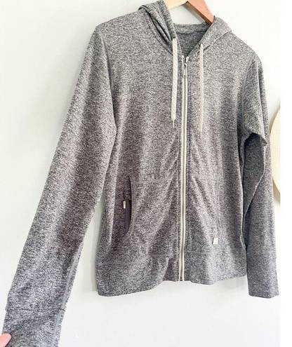 Vuori  | Halo Performance Full Zip Hoodie | Heather Gray | Sz S