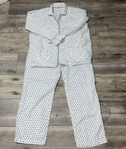 Roller Rabbit Blue Heart  Pjs size Medium