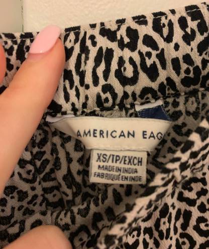 American Eagle Leopard Mini Skirt