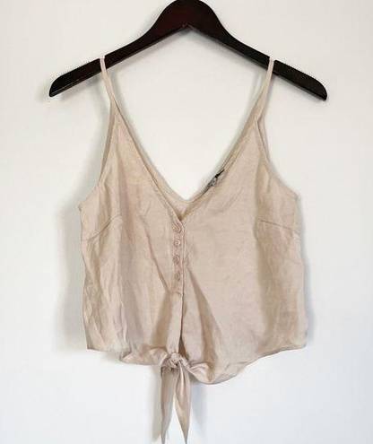 Wishlist  Button Cami Tie Waist Cream Small