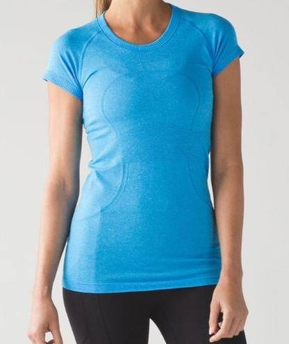 Lululemon  Swiftly Tech Short Sleeve- Heathered Beach Blanket Blue