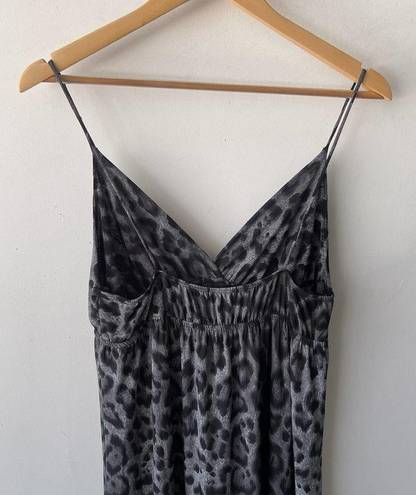 Rhapsody  XL Grey Animal Print Boho Summer Maxi Dress