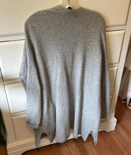 Caslon Merino Wool Long Grey Cardigan w pockets