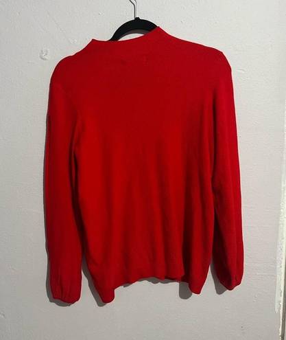 Vibrant Mossimo  Red Split Sleeve Blouse