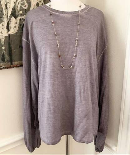 Dantelle Purple Ruffle Sleeve Top Sz Medium