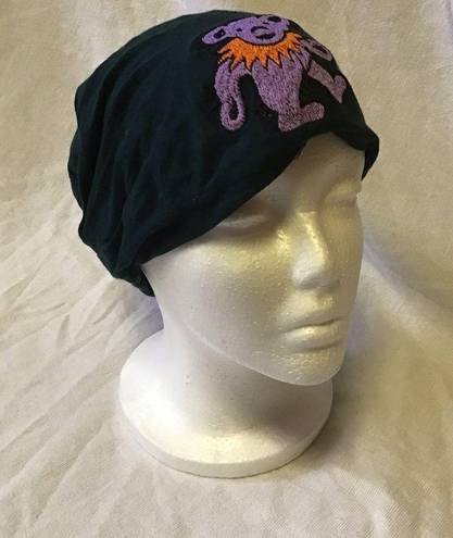 Grateful Dead  Embroidered Dancing Bear Head Scarf