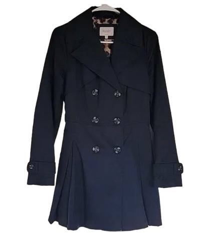 Laundry by Shelli Segal Navy Blue Trench Coat