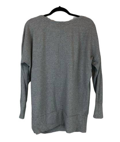 DKNY DNKY Jeans Womens Grey Sequin Accent Long Sleeve 100% Cotton Shirt Size M Medium