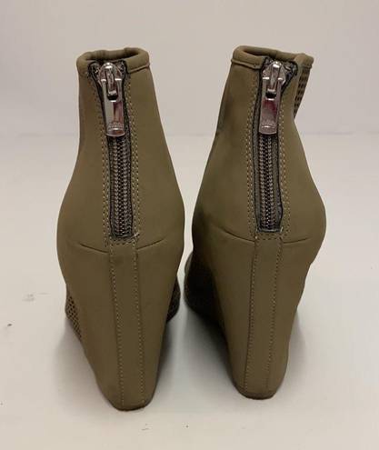 Juicy Couture  Peep Toe Wedge Bootie Size 6 A23