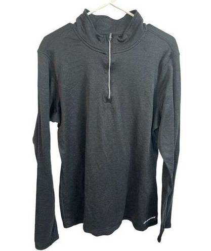 Brooks  Women's Black  Long Sleeve Pullover 1/4 Zip Athletic Shirt Size XL runnin