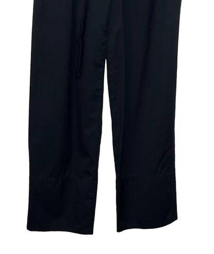 Helmut Lang  High Waisted Relaxed Wool Pant Wool Twill Black Trouser Women Size 0